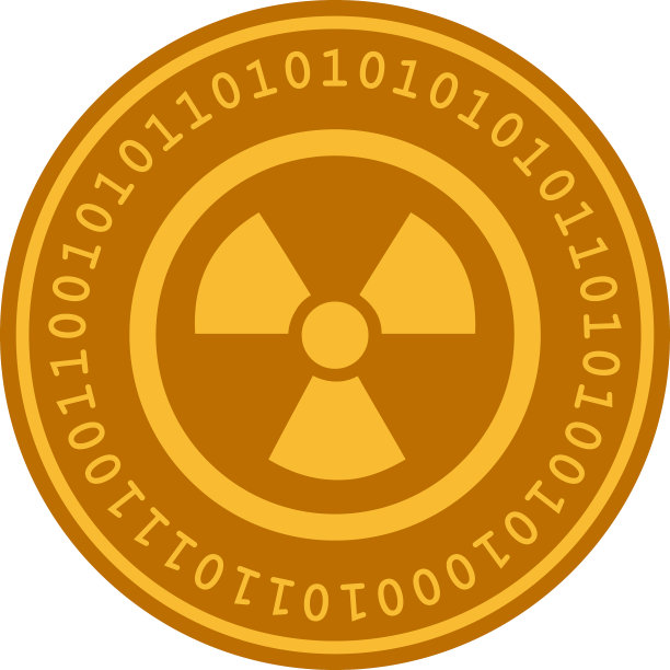 放射性数字硬币图片下载