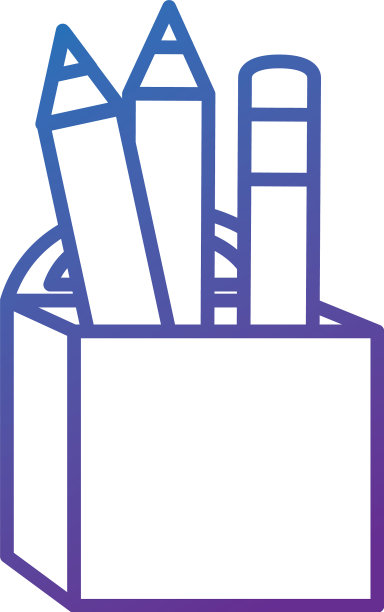 笔夹孤立图标图片下载