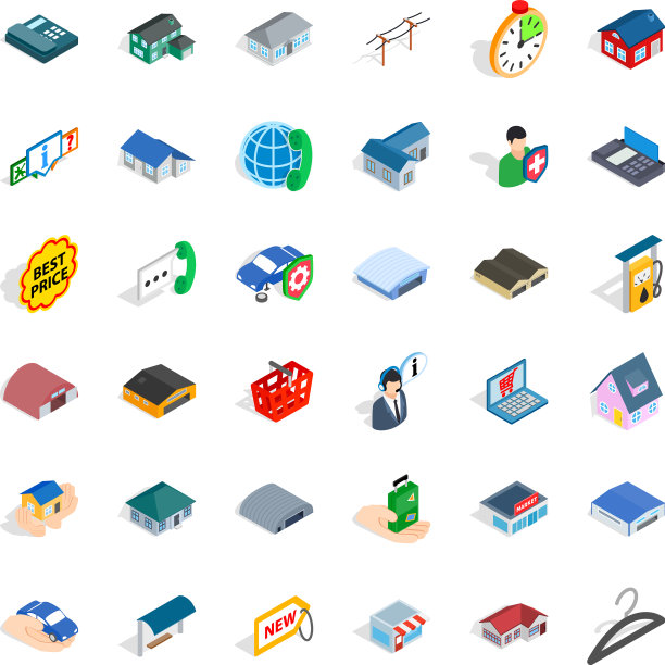 窗口图标设置等距样式图片下载