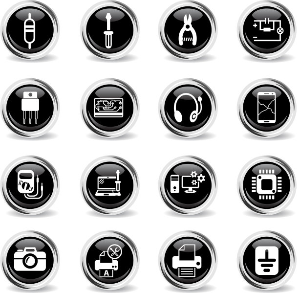 电子维修图标集图片下载