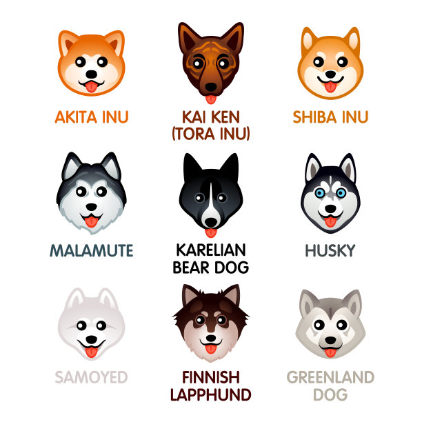 可爱的狗图标集ii图片下载