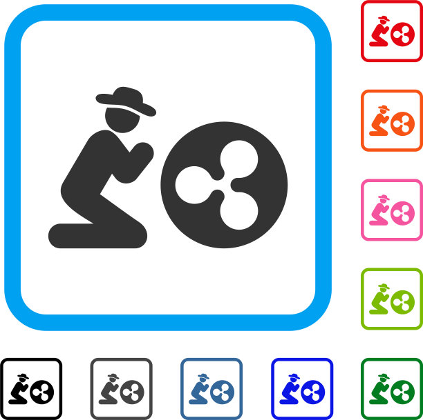 绅士祈祷涟漪币框图标图片下载