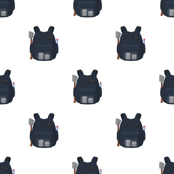 背包单图标在卡通风格的背包图片下载