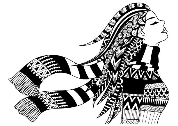 冬天的女孩图片下载