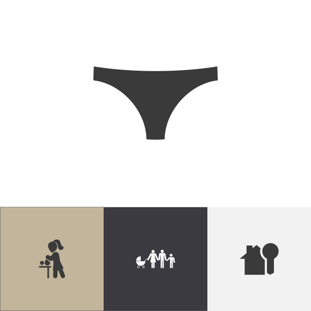 一组4可编辑的人图标包括符号图片下载