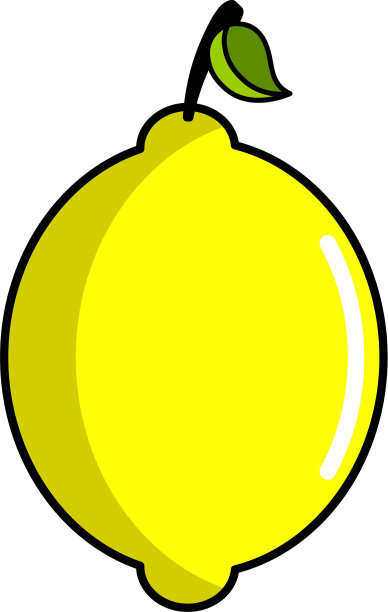 孤立的柠檬图标图片下载