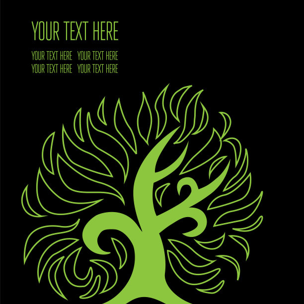 时尚的黑色花背景图片下载