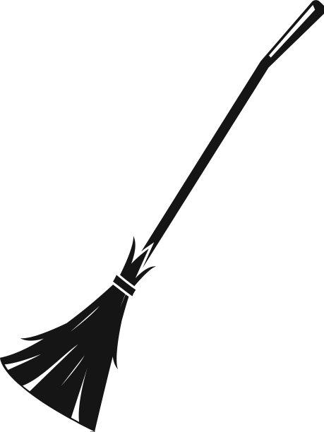 扫帚图标简单样式图片下载