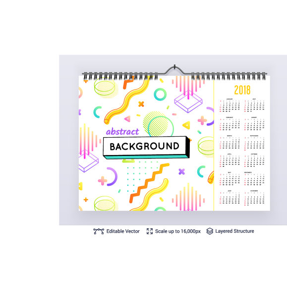 英语计划日历图片下载