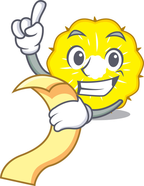 菜单上有凤梨切片水果图片下载