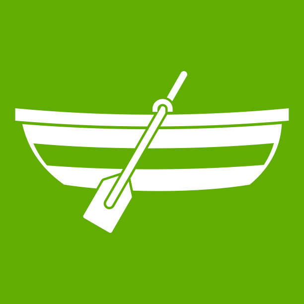渔船绿色图标图片下载