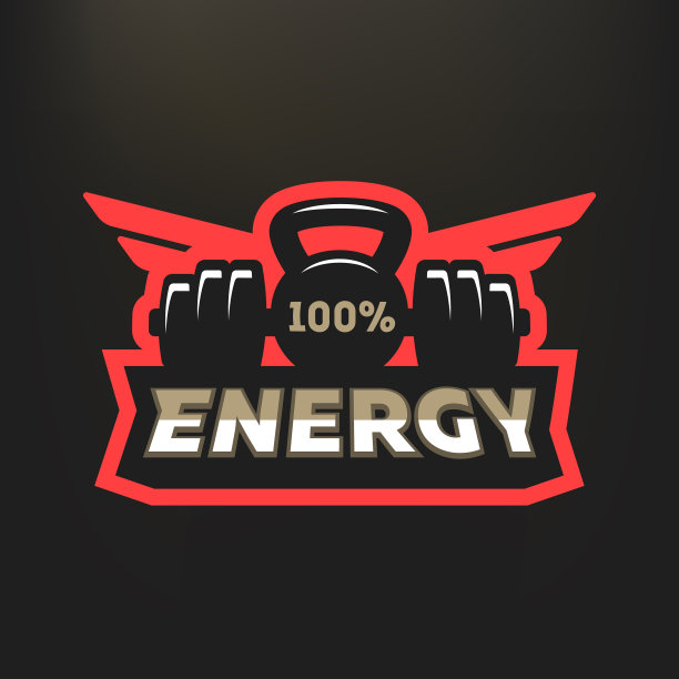 深色背景上的能源运动标志图片下载