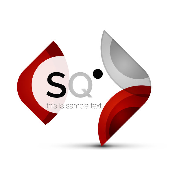 方形几何抽象商业标志图片下载