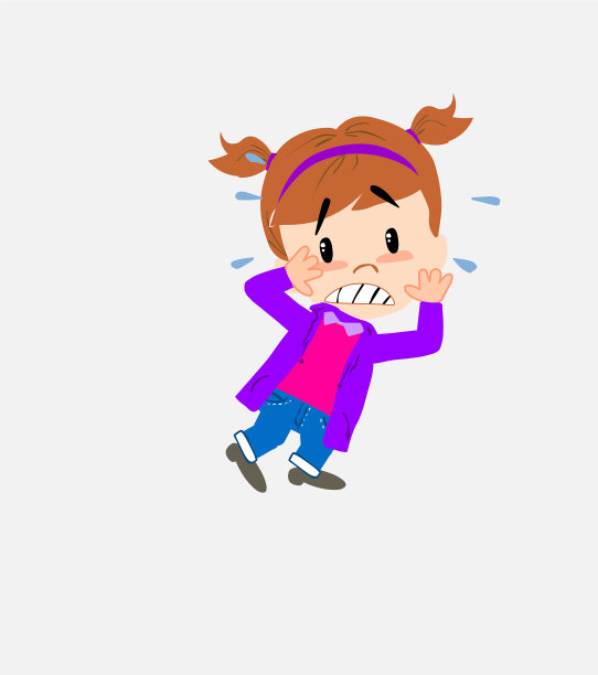 穿着牛仔裤的白人女孩非常惊慌地握住了她的手图片下载