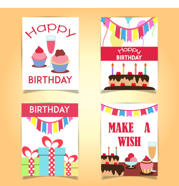 快乐的生日贺卡图片下载