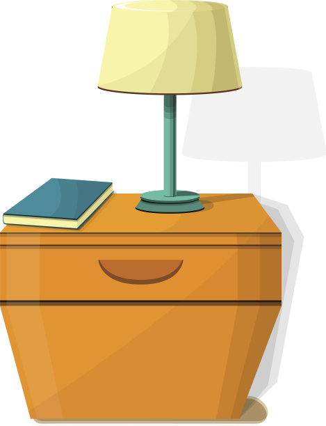 床头灯图标卡通风格图片下载