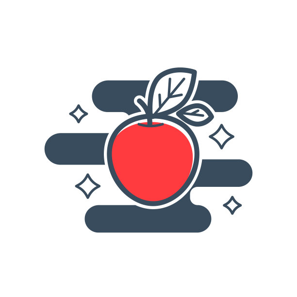 成熟的红苹果，叶子光滑有光泽图片下载