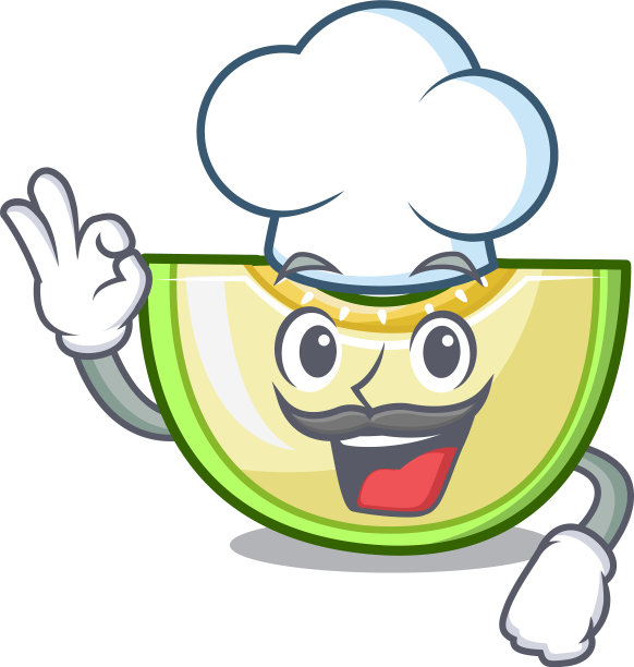 厨师在冰箱里的鲜瓜片图片下载