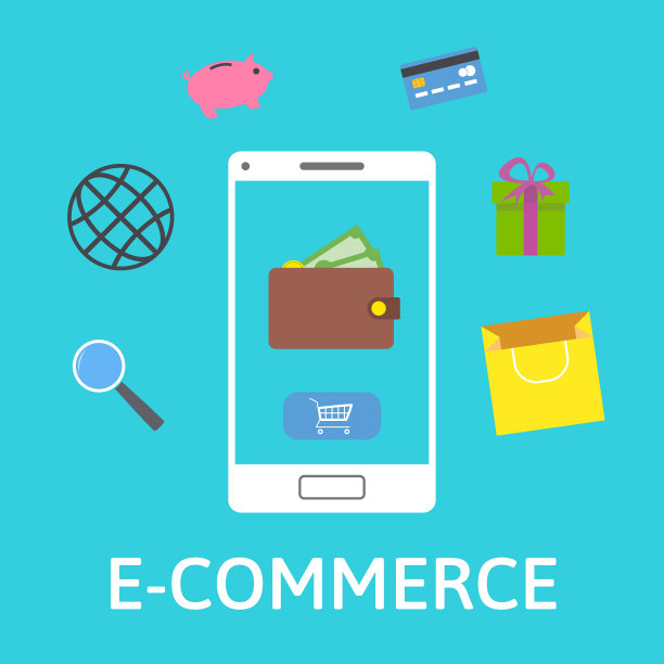 电子商务概念在线钱包与智能手机图片下载