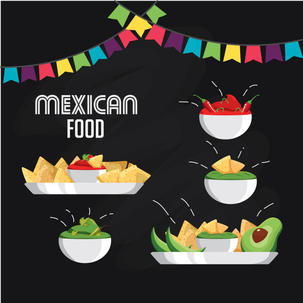 墨西哥食物设计图片下载