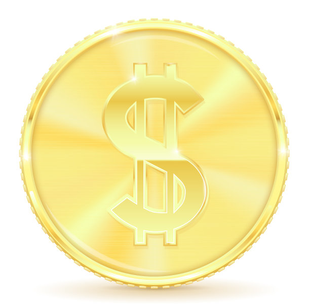 有美元符号的金币图片下载