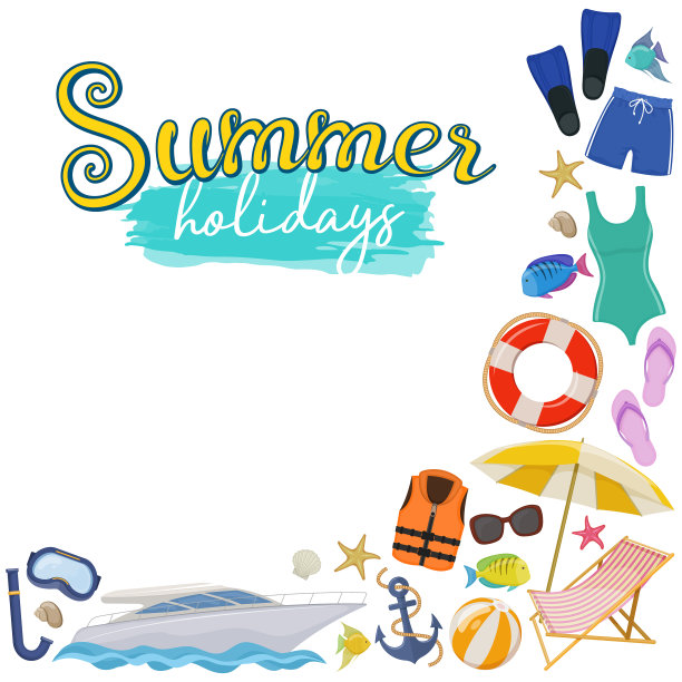 海滩暑假图片下载