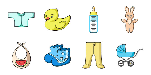 一个在集合集合中的子图标的诞生图片下载