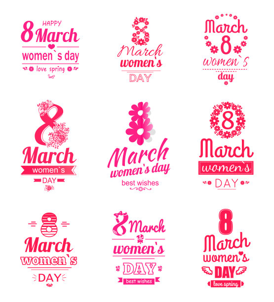 收集贺卡三月八妇女节图片下载