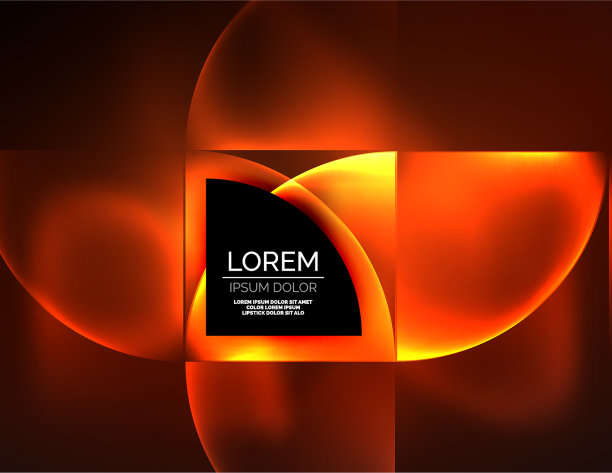 抽象的圆的旗帜图片下载