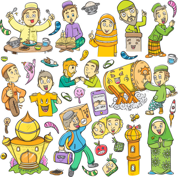 斋月的伊斯兰圣像图片下载