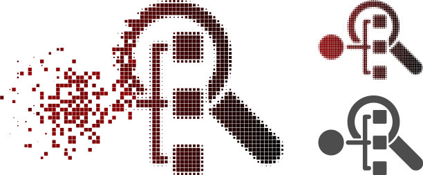 碎片点半色调探索结构图标图片下载