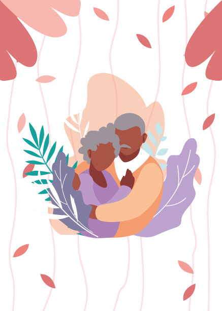 快乐爷爷奶奶日平设计图片下载