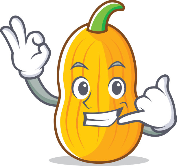 叫我冬南瓜吉祥物卡通图片下载