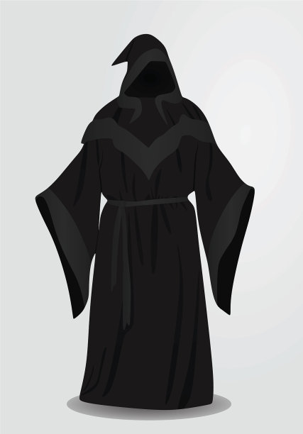黑色巫师长制服图片下载