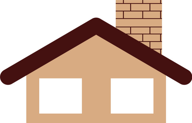 有烟囱的可爱房子图片下载