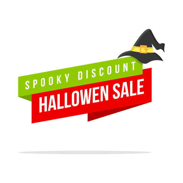 万圣节主题价格标签风格图片下载