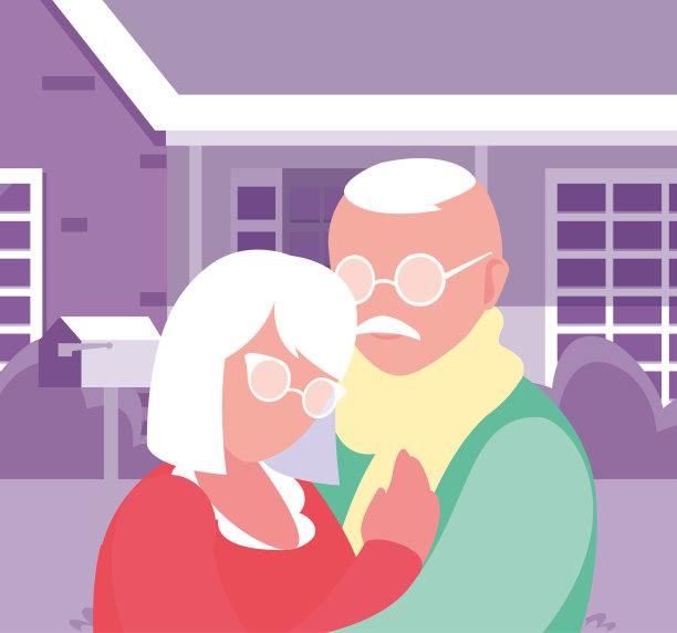 快乐爷爷奶奶日平设计图片下载