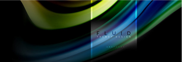 流体颜色抽象背景彩色海报图片下载