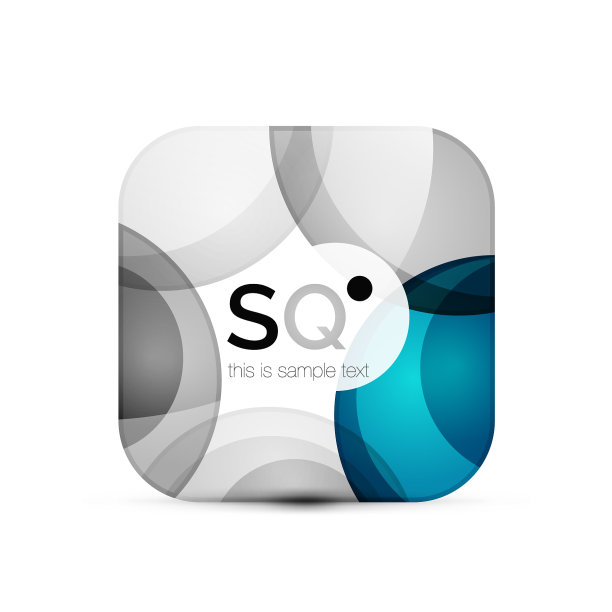方形几何抽象商业标志图片下载