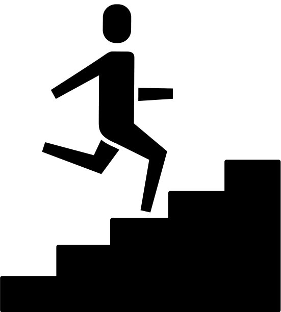 13、商人爬上成功事业的阶梯图片下载