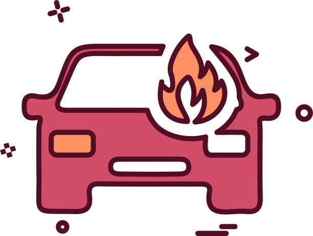 汽车消防图标设计图片下载