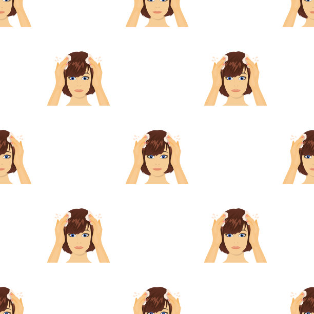 发型单一图标在卡通风格的发型图片下载