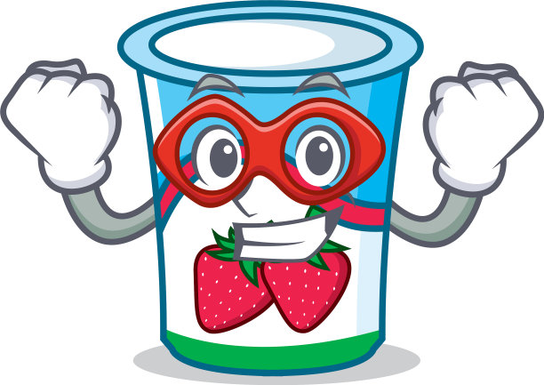 超级英雄酸奶卡通人物风格图片下载