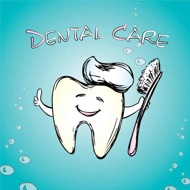 牙齿与牙刷微笑图片下载