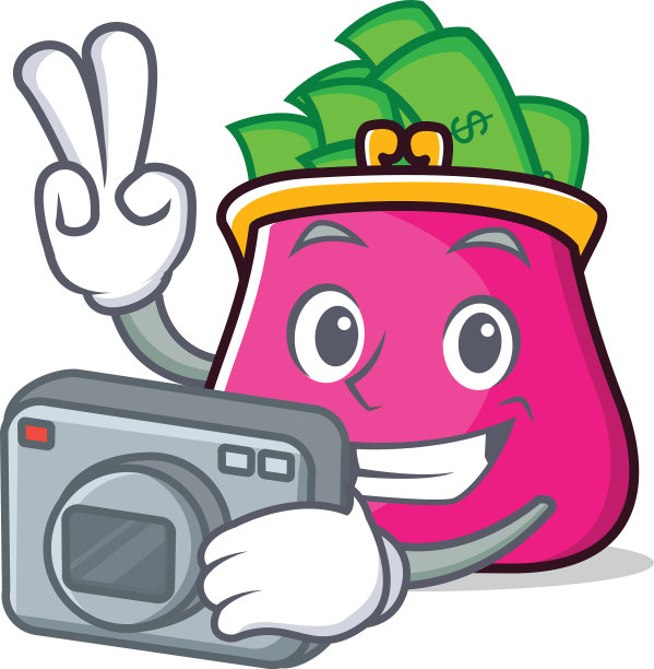 摄影师钱包人物卡通风格图片下载