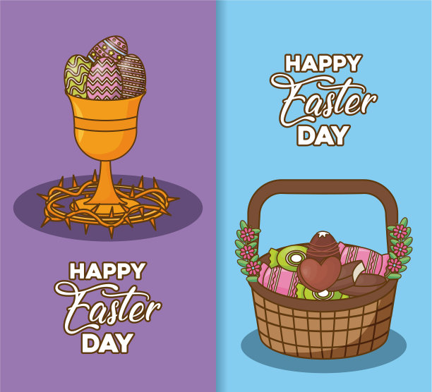 复活节快乐设计图片下载