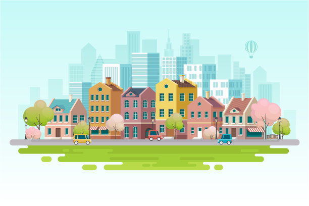 春天的城市图片下载