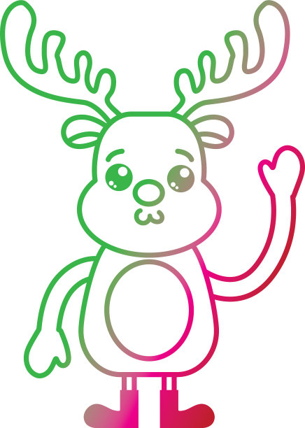 孤立的驯鹿设计图片下载