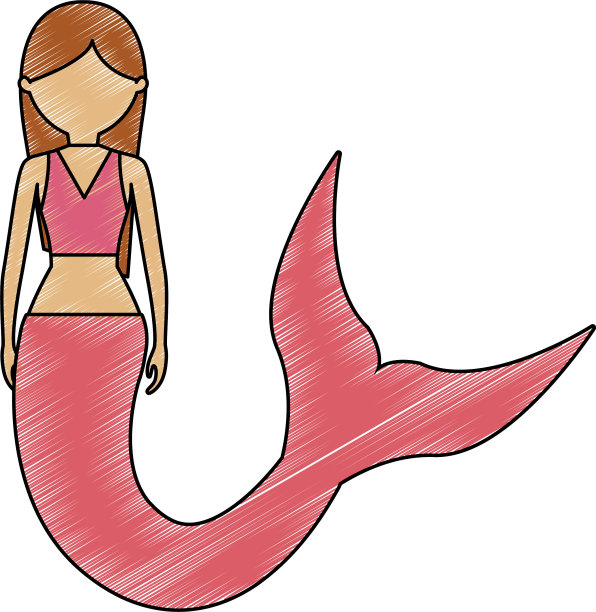 长发美人鱼图片下载