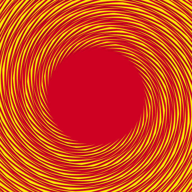 红黄双色螺旋背景圆形图片下载